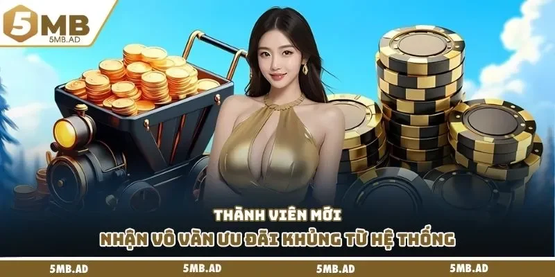 Thành viên mới nhận vô vàn ưu đãi khủng từ hệ thống